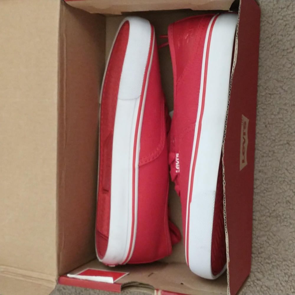Girl's new in the box Levi's shoes. Too cute with any casual outfit. Smoke free.